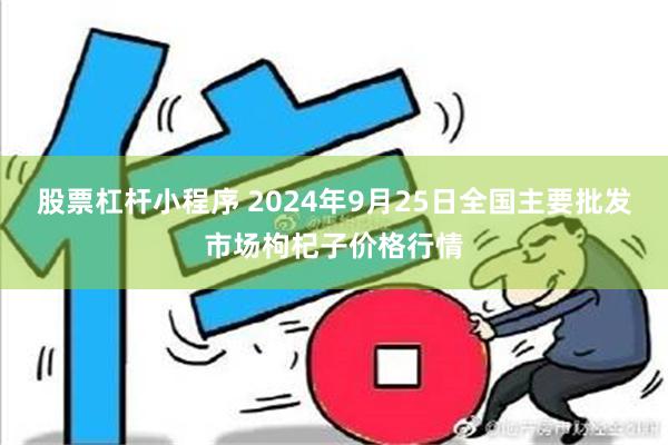 股票杠杆小程序 2024年9月25日全国主要批发市场枸杞子价格行情