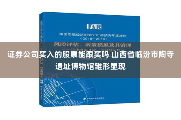 证券公司买入的股票能跟买吗 山西省临汾市陶寺遗址博物馆雏形显现