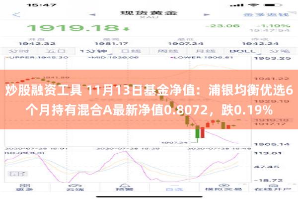 炒股融资工具 11月13日基金净值：浦银均衡优选6个月持有混合A最新净值0.8072，跌0.19%