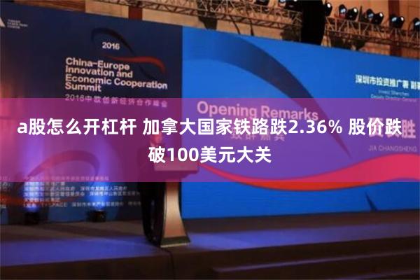 a股怎么开杠杆 加拿大国家铁路跌2.36% 股价跌破100美元大关